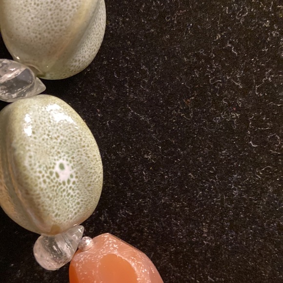 Multicolor Barse Stone Necklace - Picture 6 of 10